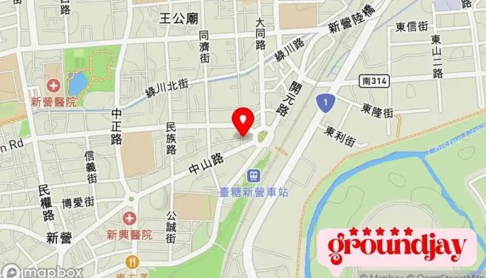 地图 唯星科技有限公司 视频会议设备供应商, 计算机支持与服务, 办公设备供应商 在 Tainan City, Xinying District
