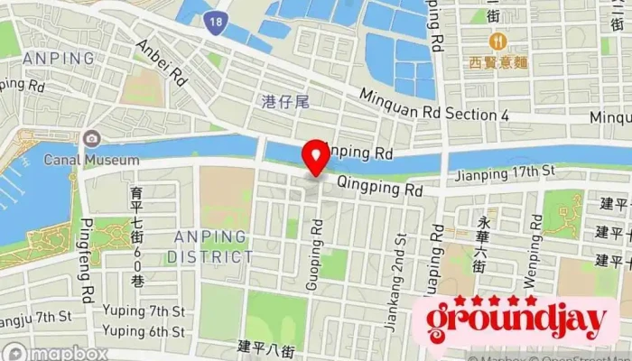 Wei Yue Jiu Dian Tai Nan 地圖 - Tainan City, Anping District