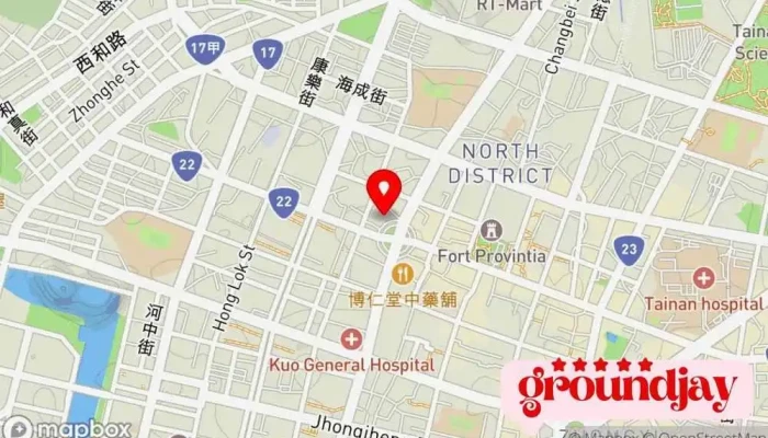 Wen Bi Wang Lu Ke Ji You Xian Gong Si Tai Nan Ban Shi Chu 地圖 - Tainan City, West Central District