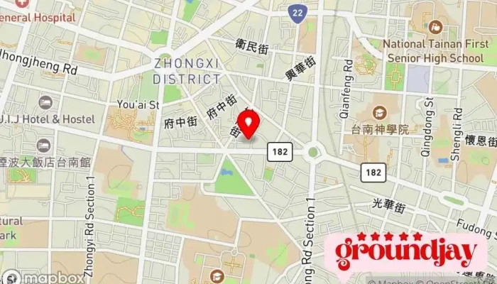 Wo Tai Nan Wowtainan International Hostel 地圖 - Tainan City, West Central District