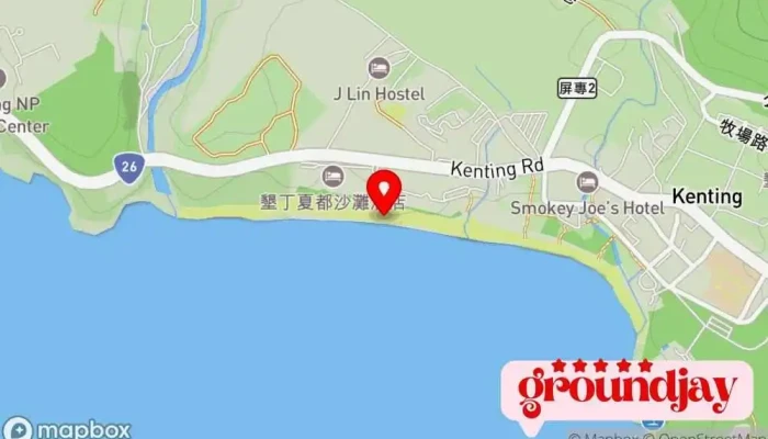 Xia Du Sha Tan Jiu Dian Hai Tan 地圖 - Pingtung County, Hengchun Township
