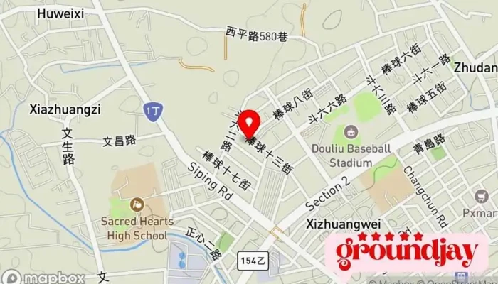Xing Dong Wang Zhan She Ji Yun Lin Wang Ye She Ji Lai Fang Qing Xian Lai Dian Yu Yue 地圖 - Yunlin County, Douliu City