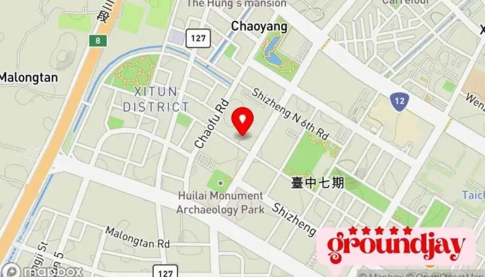 Yan Deng Dian Zi  Tai Zhong 地圖 - Taichung City, Xitun District
