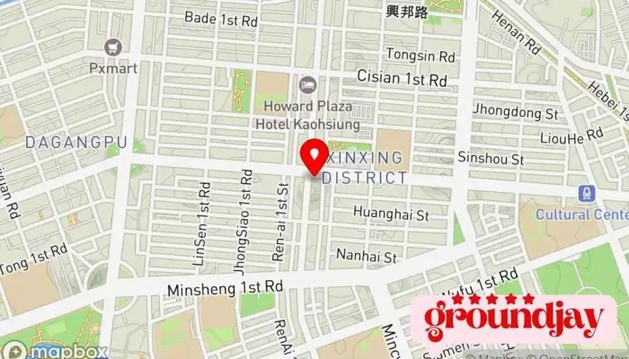 Yi Ke Ren Shi Gu Wen Gu Fen You Xian Gong Si  Gao Xiong Fen Gong Si 地圖 - Kaohsiung City, Sinsing District