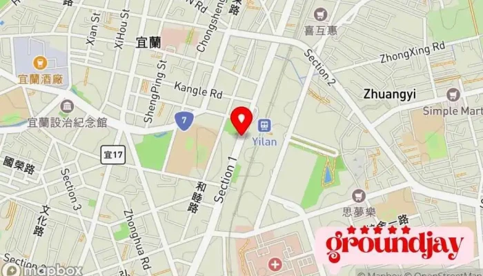 Yi Lan Huo Che Zhan 地圖 - 宜兰县宜兰市