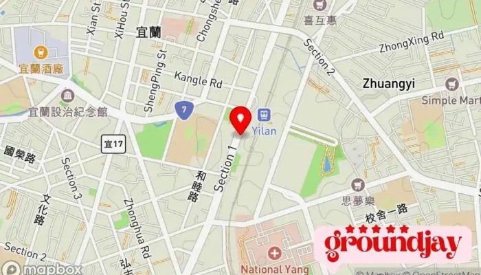 Yi Lan Huo Che Zhan 地圖 - 宜兰县宜兰市
