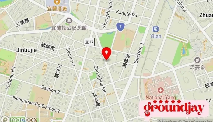 Yi Lan Ren Gu Shi Guan Qian Yi Lan Xian Yi Hui 地圖 - Yilan County, Yilan City
