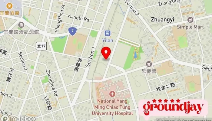 Yi Lan Yun Wu Duan 地圖 - 宜兰县宜兰市