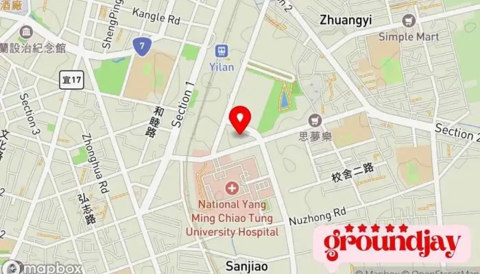 Yi Lan Zhuan Yun Zhan 地圖 - Yilan County, Yilan City