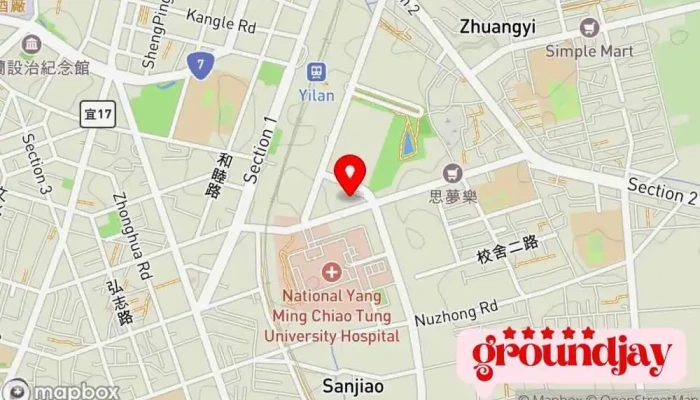 Yi Lan Zhuan Yun Zhan 地圖 - 宜兰县宜兰市
