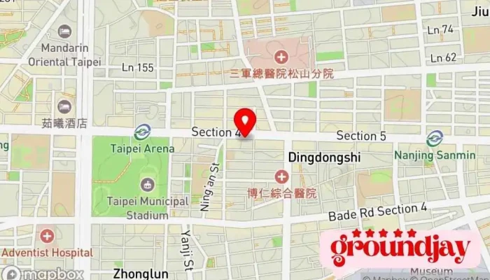 Ying Yi Zhi Zuo Suo Gu Fen You Xian Gong Si 地圖 - Taipei City, Songshan District