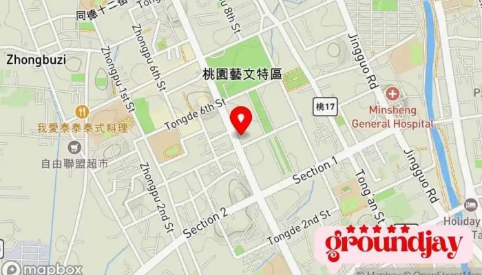 Yuan Da Dian Zi Gu Fen You Xian Gong Si 地圖 - 台灣省桃園區