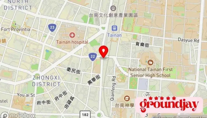 Yuan Jie Wu  Tai Nan Bei Men Dian 地圖 - Tainan City, East District