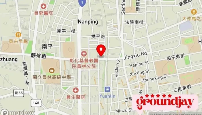 Yuan Lin Zhuan Yun Zhan 地圖 - Changhua County, Yuanlin City
