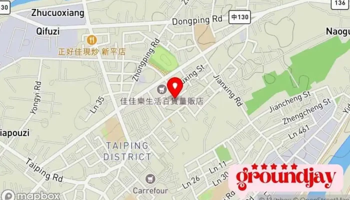地图 原色數位網頁設計 (台中) 网站设计师, 工程师, 互联网营销服务 在 Taichung City, Taiping District