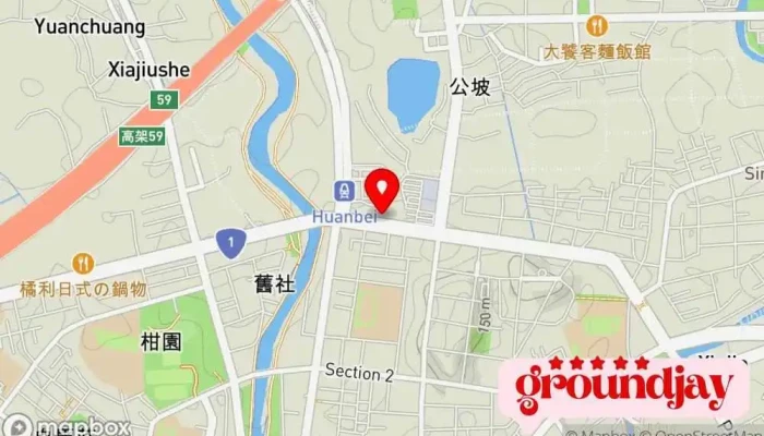 Yun Duan Shang Wu Lu Guan  Zhong Li Guan 地圖 - Taoyuan City, Zhongli District