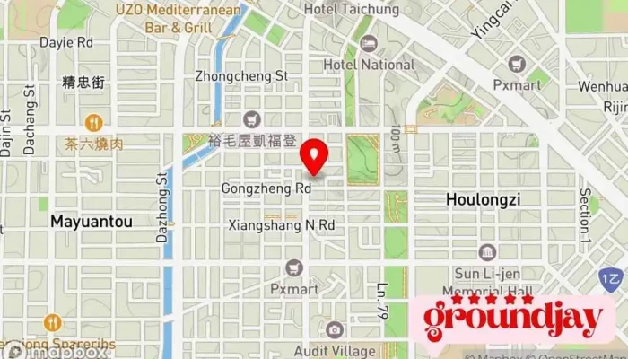 Yun Duan Wu Xian Tong Xun Xing Tai Zhong Xiao Yun He Zi An Bo He Zi Zhuan Mai Dian 地圖 - Taichung City, West District
