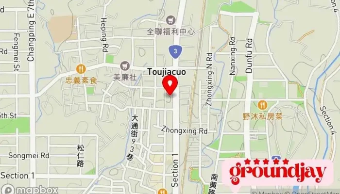 Zhan Cheng Yun Duan Gong Cheng Tuan Dui 地圖 - Taichung City, Tanzi District