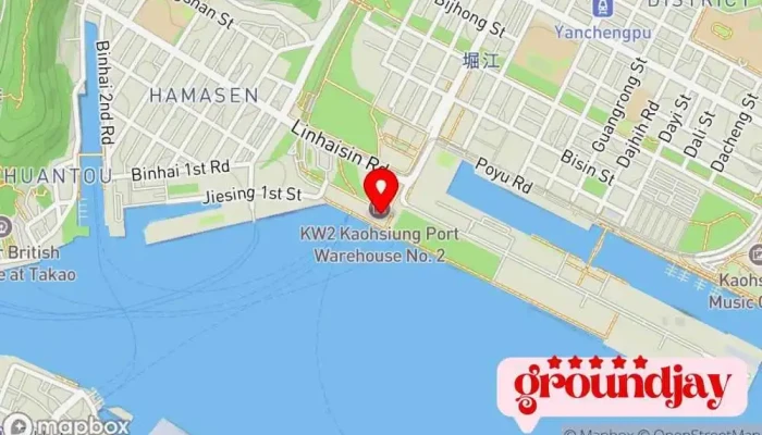 地图 栈贰库 旅游胜地, 商店, 游客信息中心 在 Kaohsiung City, Gushan District