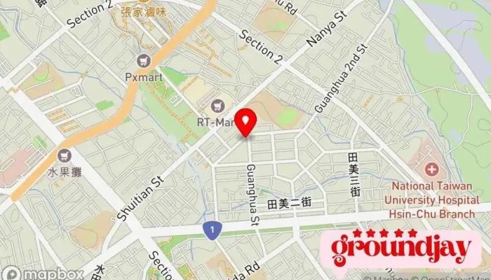 Zhan Guo Ce Ji Tuan  Wang Ye She Ji Wang Lu Xing Xiao Xu Ni Zhu Ji Seo SslFu Wu AppKai Fa Kou Bei Xing Xiao 地圖 - Hsinchu City, North District
