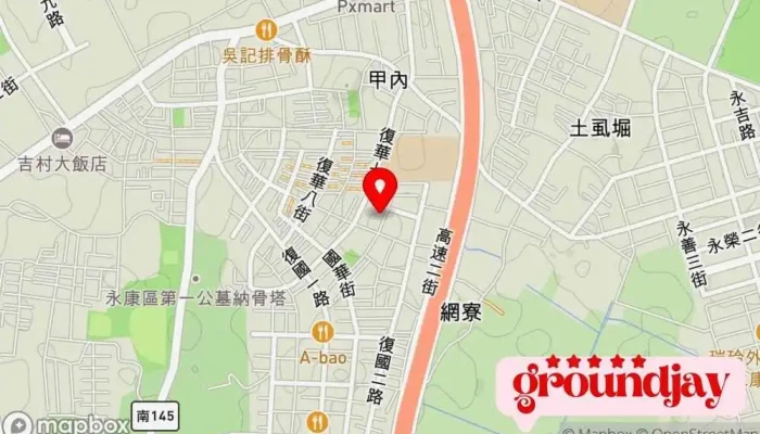 Zhan Guo Ce Ji Tuan  Wang Ye She Ji Wang Lu Xing Xiao Xu Ni Zhu Ji Seo SslFu Wu AppKai Fa Kou Bei Xing Xiao 地圖 - Tainan City, Yongkang District