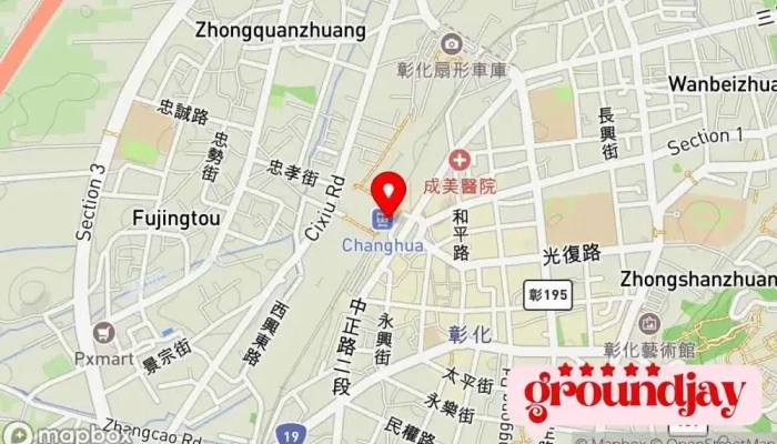 Zhang Hua Huo Che Zhan 地圖 - Changhua County, Changhua City