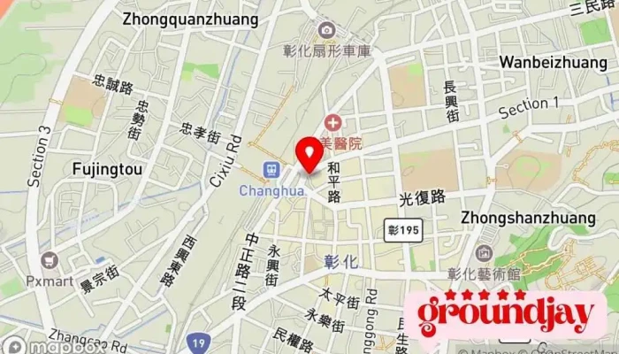 Zhang Hua Ke Yun Zhang Hua Zhan 地圖 - 彰化县彰化市
