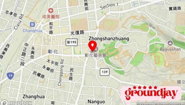 Zhang Hua Xian Li Tu Shu Guan 地圖 - Changhua County, Changhua City