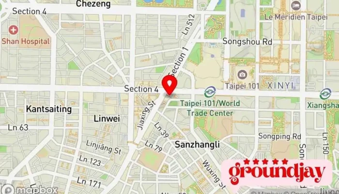 Zhen Dan Yun 地圖 - Taipei City, Xinyi District