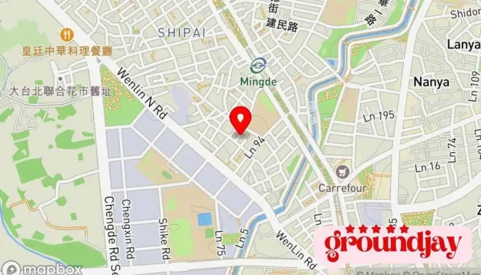 Zhi Hui Jia You Xian Gong Si  Wang Ye She Ji Wang Zhan She Ji SeoFu Wu 地圖 - Taipei City, Beitou District