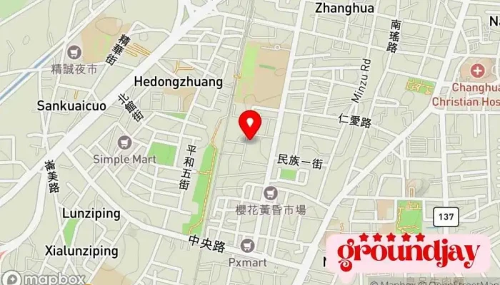 Zhi Ku Er Tong Cheng Shi Jiao Yu 地圖 - Changhua County, Changhua City