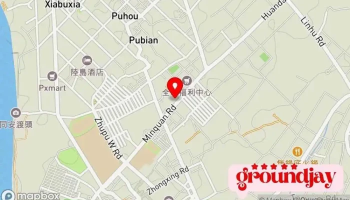 Zhong Hua Dian Xin Nan Gao Xiong Ying Yun Chu Jin Men Fu Wu Zhong Xin Gong Wu Ke Xian Lu Gu 地圖 - Kinmen County, Jincheng Township