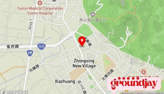 Zhong Xing Xin Cun 地圖 - 南投县南投市