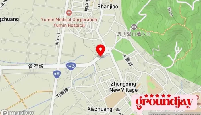 Zhong Xing Xin Cun 地圖 - 南投县南投市