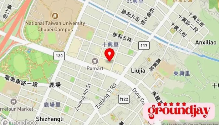 Zhu Bei Ban Gong Shi 地圖 - Hsinchu County, Zhubei City