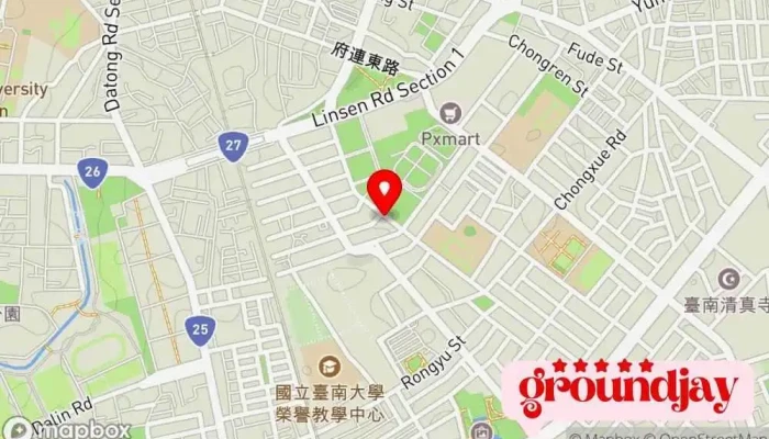 Zhu Shang Bu Dong Chan Tai Nan Cheng Pin Dian 地圖 - Tainan City, East District