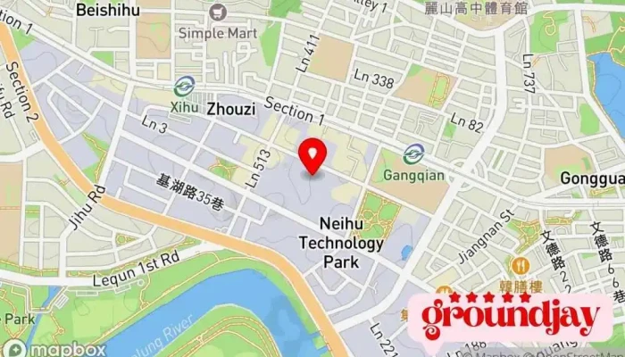 CocloudJu Xuan Hui Yun Yun Duan Fu Wu Tuo Guan Shang 地圖 - Taipei City, Neihu District