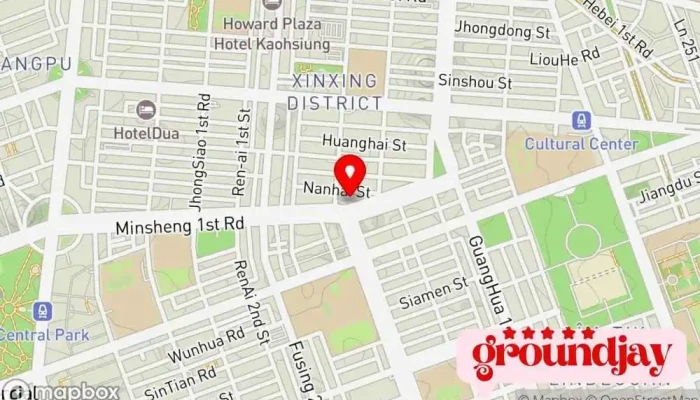 地图 eRoamingWiFi 出國上網分享器租借 电子商务服务, 互联网服务提供商, 电信设备供应商 在 Kaohsiung City, Sinsing District
