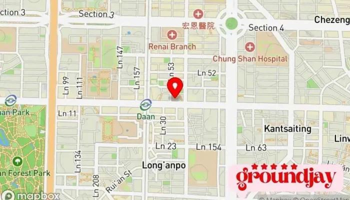 Ghmk Qian Zhan Zhi Hui Xing Xiao 地圖 - Taipei City, Da’an District