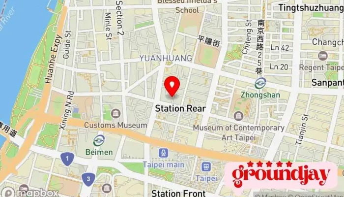 Sha La He YoSha La Jian Kang Can He 地圖 - Taipei City, Datong District