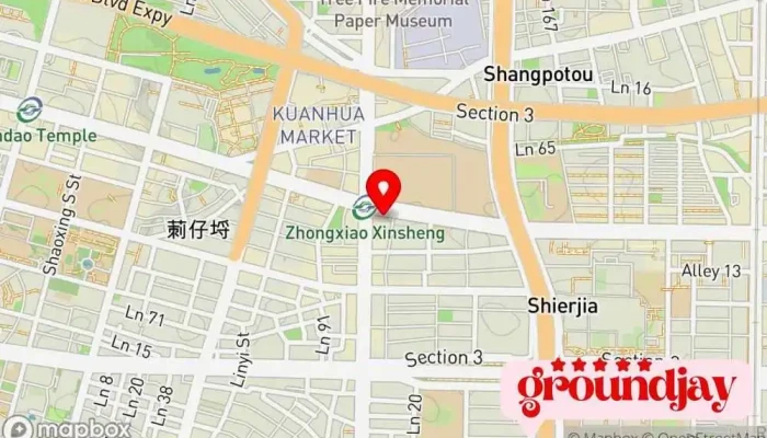 地图 TechTeller科技说 互联网营销服务 在 Taipei City, Da’an District