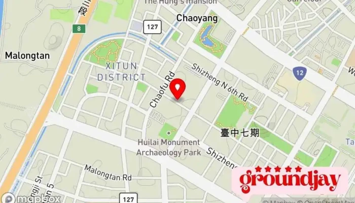 WGuo Ji Shang Wu Zhong Xin  Qi Qi Qi Jian Guan 地圖 - Taichung City, Xitun District